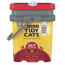 Purina Tidy Cats 24/7 Clumping Cat Litter, Low Dust, Deodorizing, 35 lb. Pail