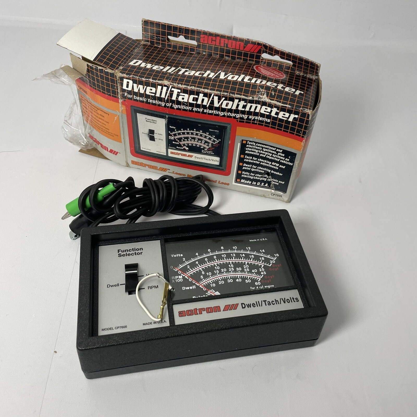 Actron Dwell Tachometer Voltmeter Analyzer CP7605 for sale online | eBay