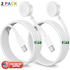 2pack Type-C Cable Charger For Apple Watch 2 3 4 5 6 7 SE 8 9 Magnetic Charging
