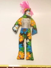 Original Dammit Doll 12" Hard to Find Floral Pattern Stress Relief