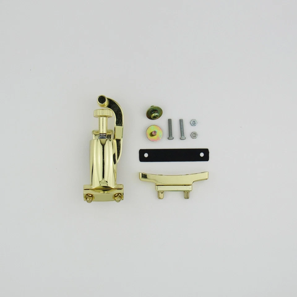 Snare Drum Strainer Snare Throw Off with Butt Back Plate BRASS Finish w/ Screws - Image 2 of 3