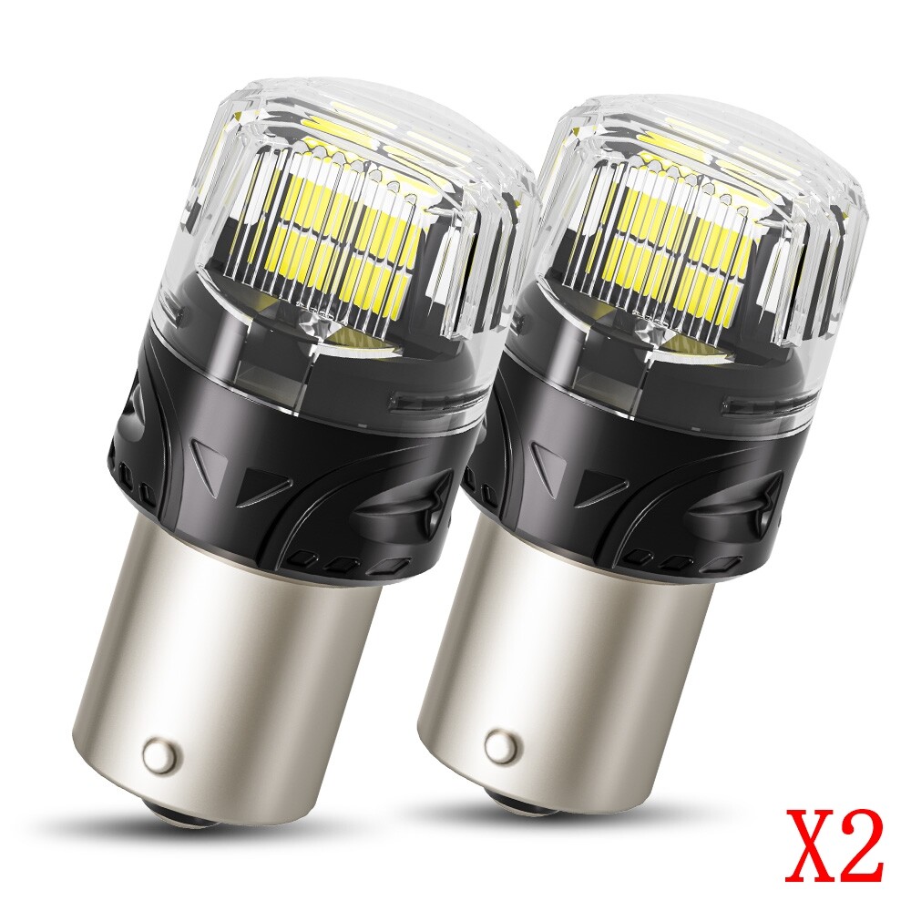 1156 7506 LED Backup Lights Reverse Bulb 6500K Super Bright White Canbus 2Set