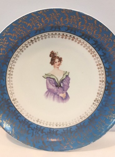 Antique Victoria Carlsbad Austria 11-3/4" Round Serving Platter Signed RARE - Picture 4 of 12