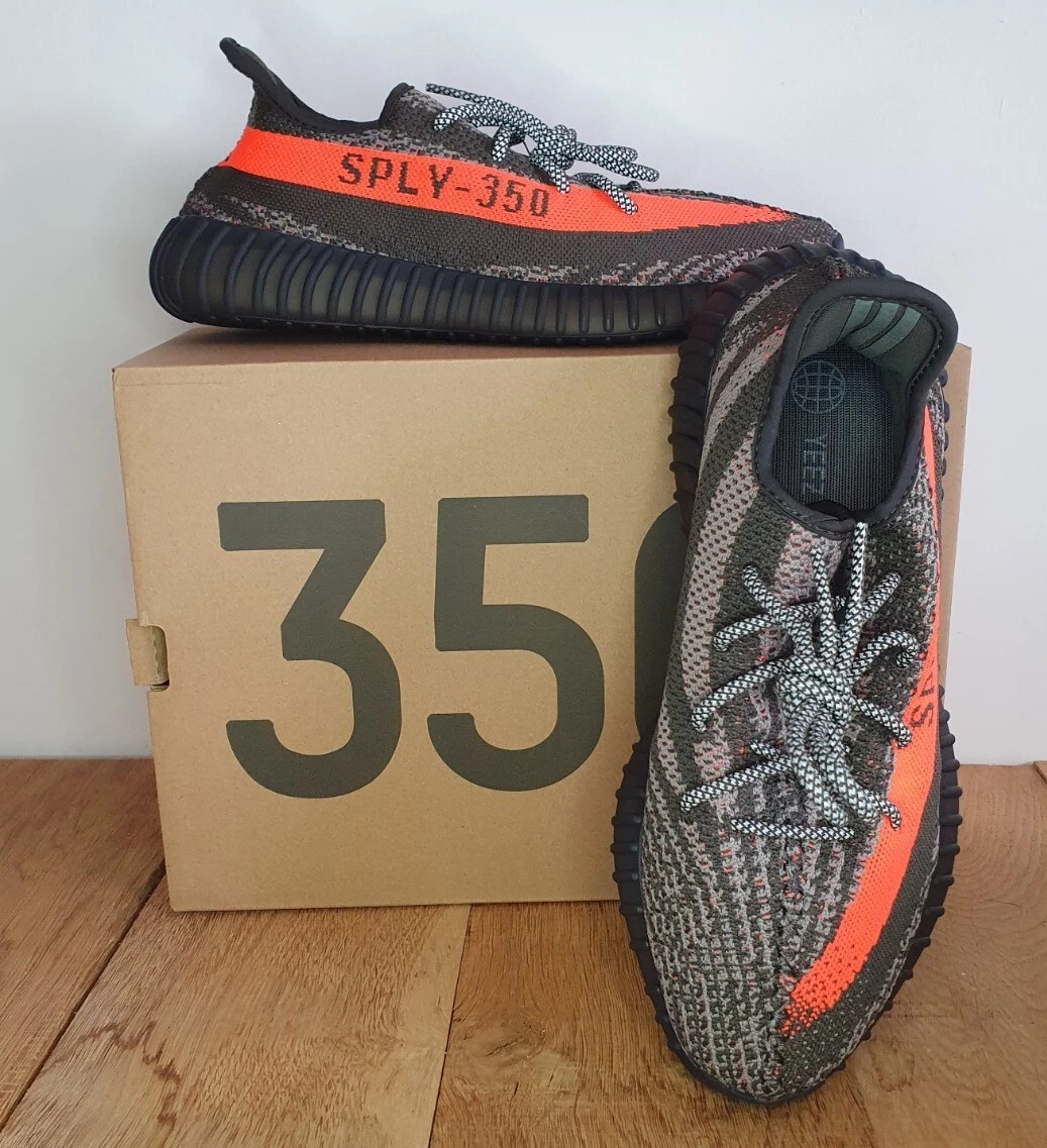 Size UK 10 adidas Yeezy Boost 350 V2 Carbon Beluga 2023 US10.5