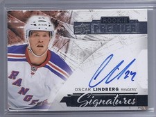 15-16 2015-16 UD PREMIER OSCAR LINDBERG SIGNATURES AUTOGRAPH NEW YORK RANGERS