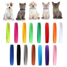 15 Pcs Puppy Collars for Litter Adjustable Whelping ID Collars for Newborn Pets