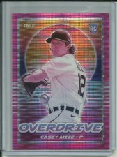 2021 Panini Chronicles Overdrive Pink Pulsar Prizm RC Casey Mize #17 Tigers