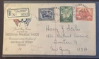 Australia #200-202 FDC with registered stamp open at left, Queensland Phil. Soc.