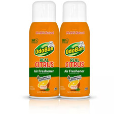 10 oz. Orange Citrus Air Freshener Spray - Natural Room Deodorizer 2-Pack