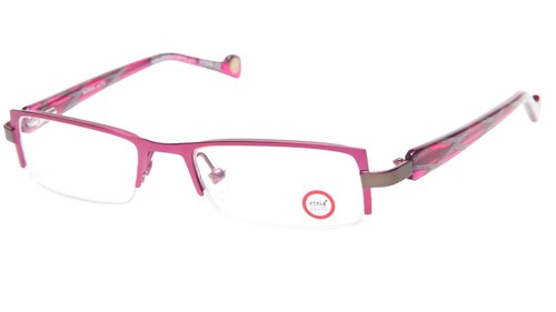 Taka Eyeglasses Frame T2611 52/18/135 N ANT PINK Black HALF