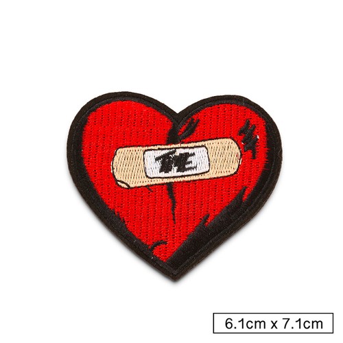 Girl Heart Love Embroidered Patch - Sew On Iron On Fabric Applique Craft DIY - Bild 4 von 26