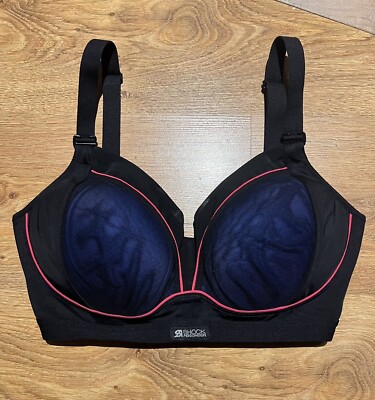 Shock Absorber S03Z6 Black Blue Pink Women's Sports Bra Size