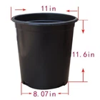 1-15Gallon Premium Black Plastic Nursery Plant Container Garden Planter Pots