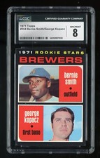 1971 Topps #204 Rookie Stars Brewers CGC 8 NM/MINT #29271032