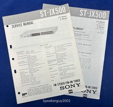 Original Sony ST-JX500 Stereo Tuner Service Manual