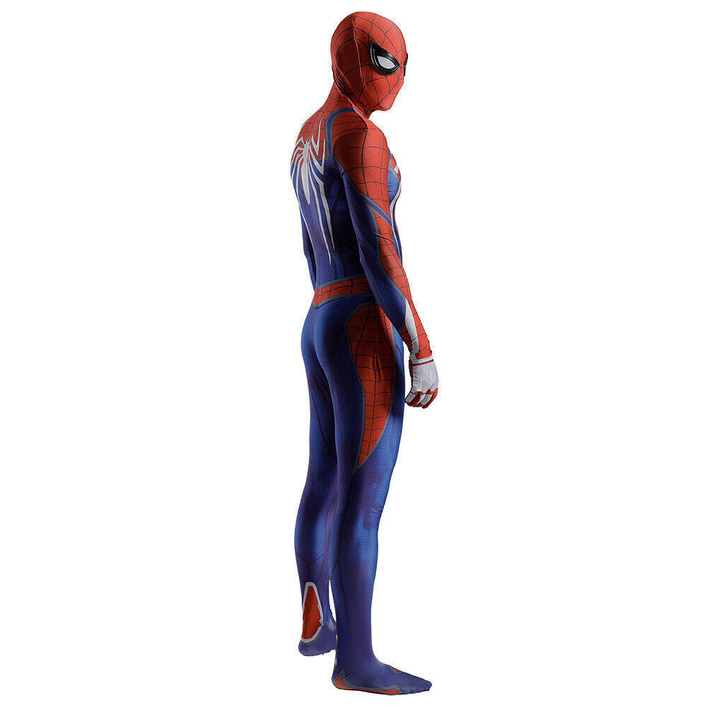 PS4 Spider-Man Jumpsuit Spiderman Suit Cosplay Costume Halloween Adult/Kids Gift