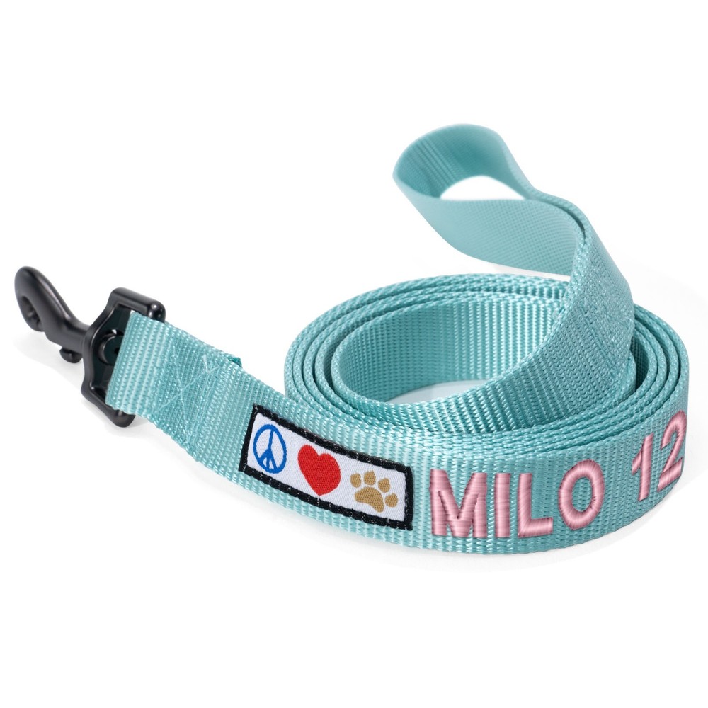 Personalized Dog Leash Embroidered Customize Leash Puppy Leash
