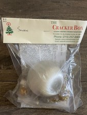 Cracker Box SKYLINE Christmas Ornament Kit GOLDEN OLDIE Retired White  Gold