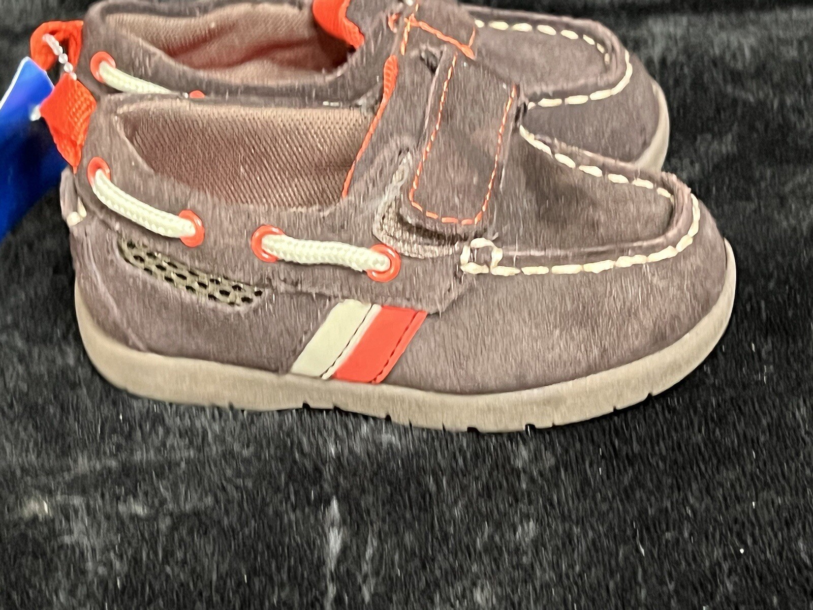 Size 4 Brown & Orange Faux Suede