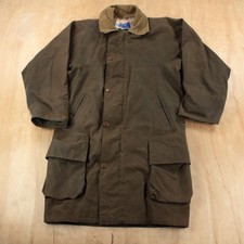 Edward Goddard Waxed Cotton Canvas Rain Coat Extra Small Vtg 70s 80s England