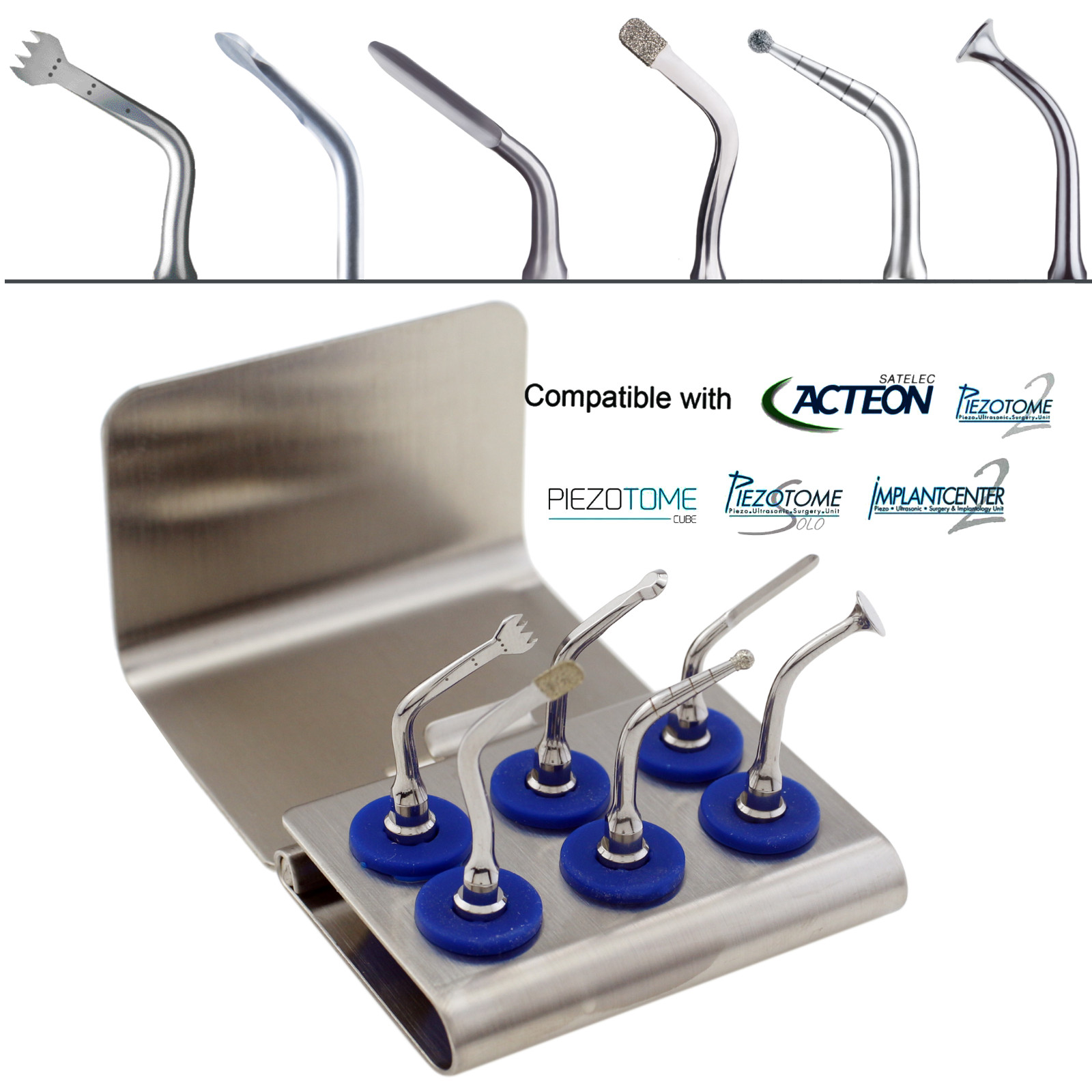 Acteon Satelec Ultrasonic Surgery Tips Fit Dental Piezotome 2 Solo ImplantCente2