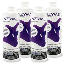 Puri Tech Spa Enzyme Clarifier 4 Pack Reduces Scum Lines and Buildup on Spas and
