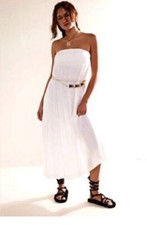 Free People/ FP Beach Peyton Maxi Tube Dress White Small New* BE186