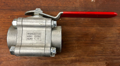Flowserve Worcester 1-1/2'' 4466RTSE Stainless Steel 1440 CWP Threaded Ball Valve