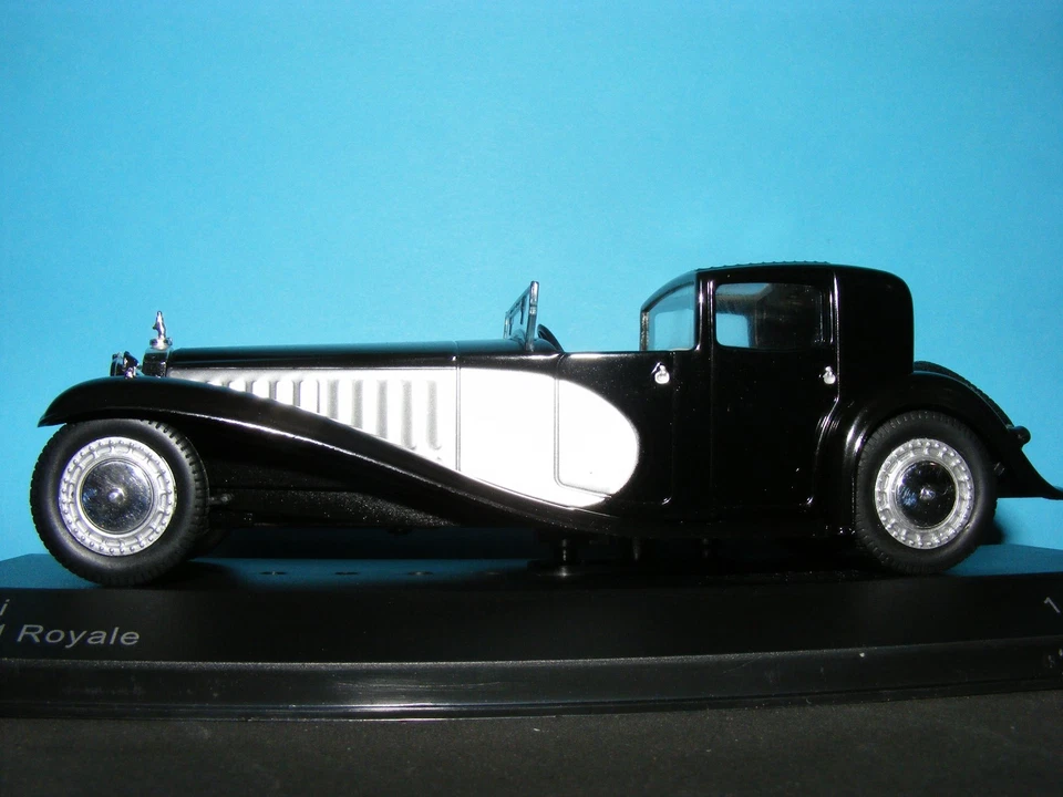 Bugatti Tipo 41 Royale en Silverover Negro de 1928 Escala 1:43 Nueva Caja Blanca Foto 2 de 4