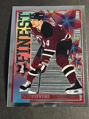 Box 3: 1995-96 Topps Mystery Finest FOIL SILVER BACK PROOF Scott Stevens