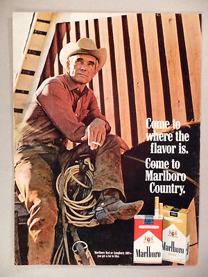 marlboro cigarette advertisement Men Vintage Marlboro Lights 80s Tobacco