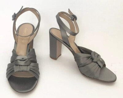 Gianvito Rossi Women Shoes Size 38.5 NIB Grey Sandals Heels