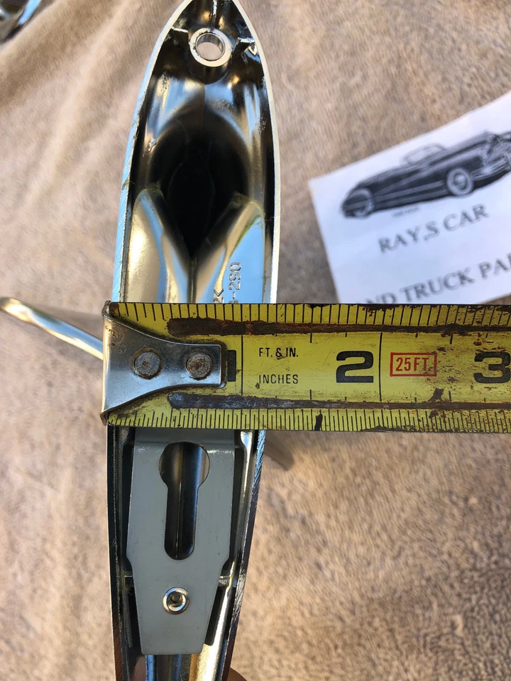 NEW SET VINTAGE STYLE REPLACEMENT FENDER / DOOR MIRRORS 53 56 57 ! - Image 2 of 4