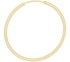QVC Sterling Silver 1-1/8" Endless Hoop Earrings by Silver Style — photo 2