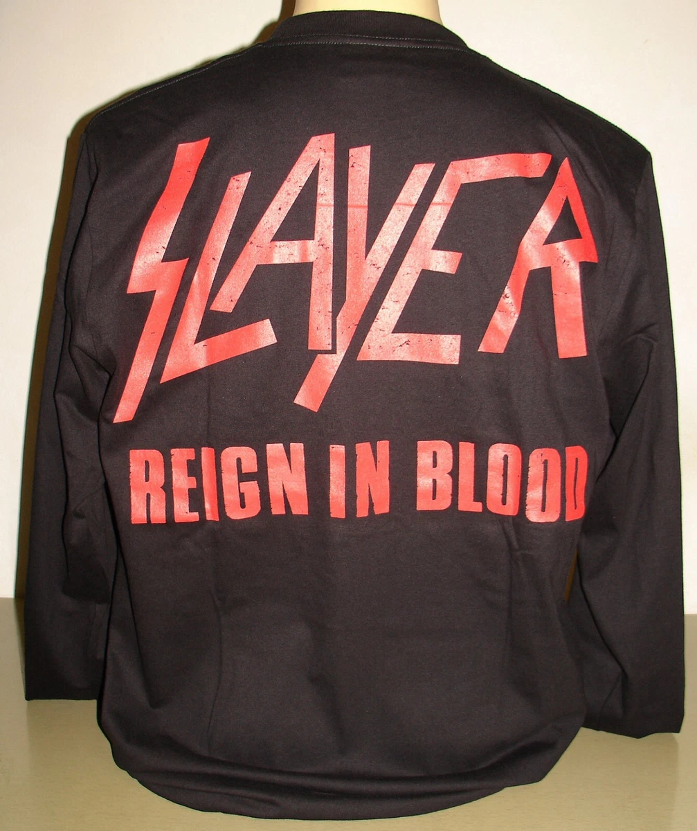 Slayer Reign In Blood Metal Band Long Sleeve T Shirt Size S M L XL