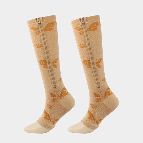 Men Women Open Toe Compression Socks Pain Relief Leg Foot Calf Support Zipper ❈ - Picture 15 of 20