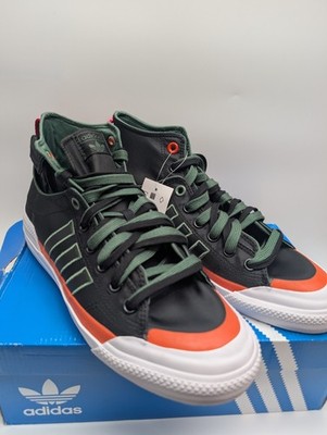 Adidas Originals Nizza Hi DL Mens Size 8.5 Black Green oxide Sneakers GZ2653 Adidas Originals Nizza Hi DL Black Green Sneakers - Men main image 3