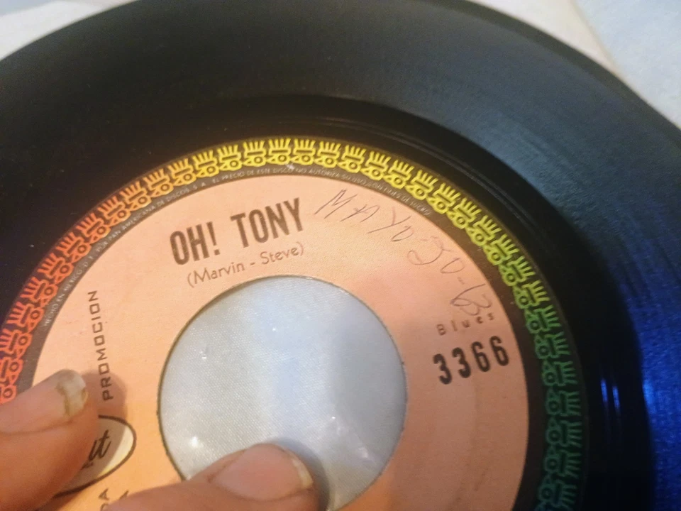 LOS CORVETTES Musart Spanish Latin Blues Rock Twist Vinyl Promo 45 Record  - Image 3 of 4