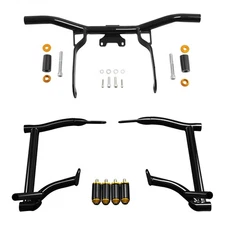 Rear Saddlebag Support Guard Rails Engine Guard Bar Fit For Harley Touring 14-23