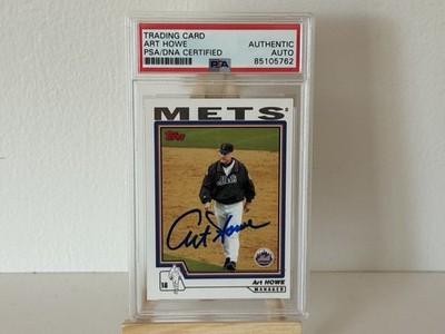 2003 Topps Art Howe New York Mets Autographed Card #285 PSA/DNA On-Card Auto