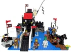 LEGO 6075 Wolfpack Tower and 6038 Wolfpack Renegade with boat flags minifigure