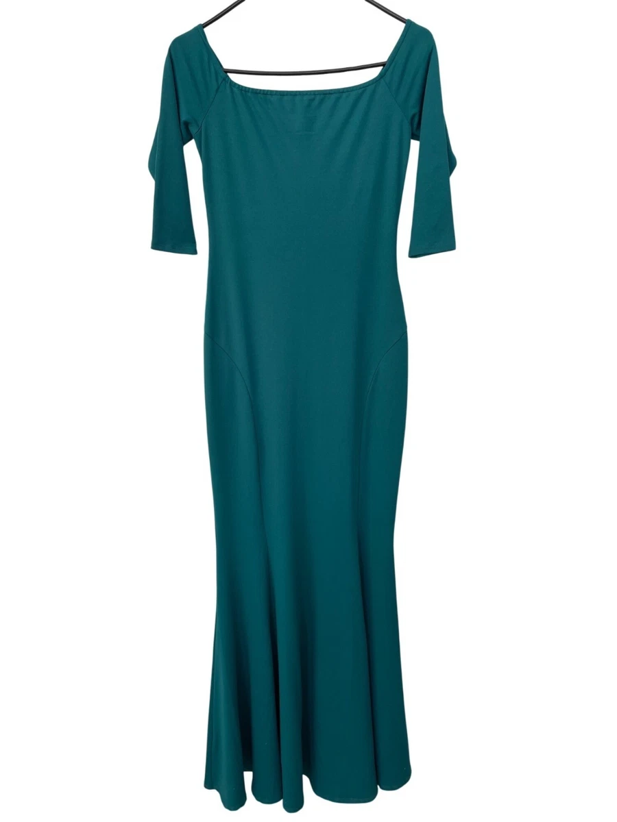 bebe bridesmaid dresses Bebe Women's Wrap Front Plunge Neck Maxi Dress, Size XS in Black