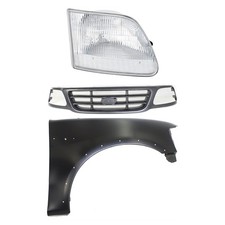 Grille Kit For 2000-2003 Ford F-150 With Right Side Fender With Wheel Arch Holes Grille Kit For 2000-2003 Ford F-150 With Right Side Fender With Wheel Arch Holes