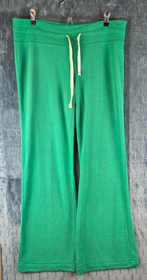 ABBOT & MAIN LUXURY WOMENS WIDE LEG SIZE LARGE YOGA PANTS VENICE BEACH, CA GREEN
