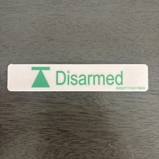 Genuine Aircraft Disarmed Placard OEM Airline...
