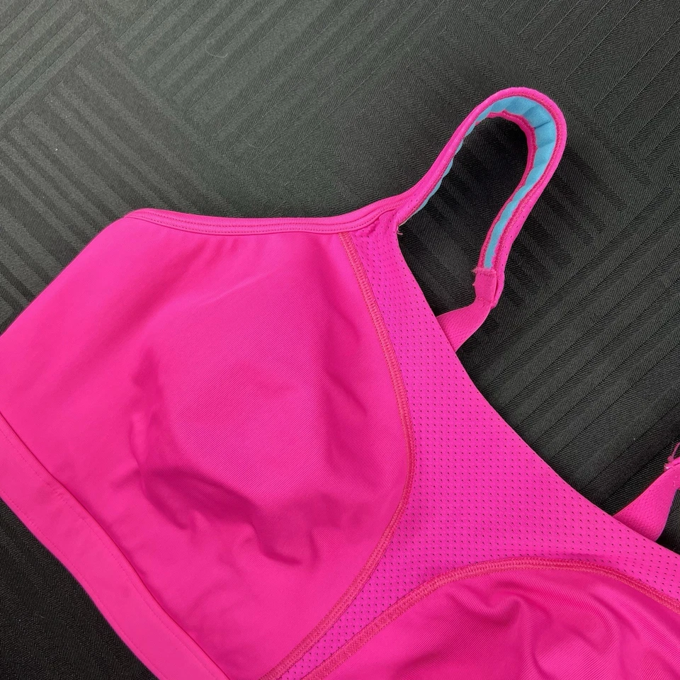 Sujetador deportivo Champion para mujer 42D rosa punto confort soporte máximo alto impacto 1602 Foto 2 de 4