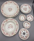 Haviland Limoges Porcelain Floral Plates Bowls France 8pc set  — photo 3