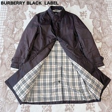 Burberry Black Label Men’s Nova Check Down Coat Size L/US:M Brown Authentic