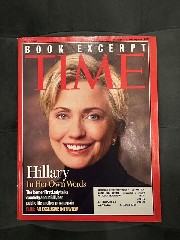 Hillary Clinton Time Magazine, June 16, 2003
