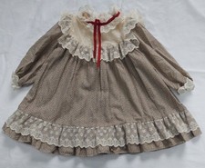 Vintage 4T Girls Floral Dress Lace Prairie Ruffles Cottagecore Harold Square